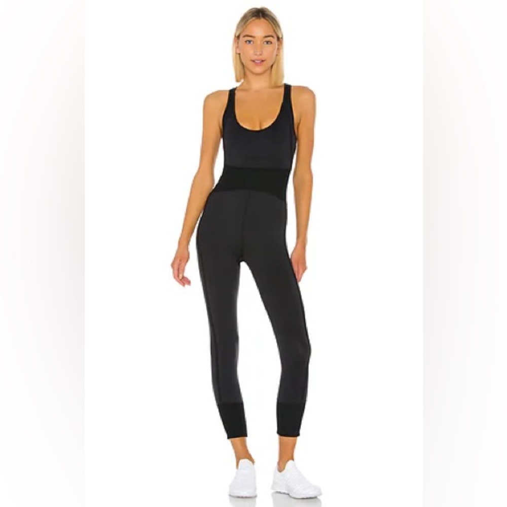 {FREE PEOPLE} FP Movement First Place Onesie in Black